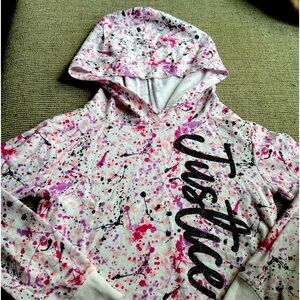 Justice hoodie size 8